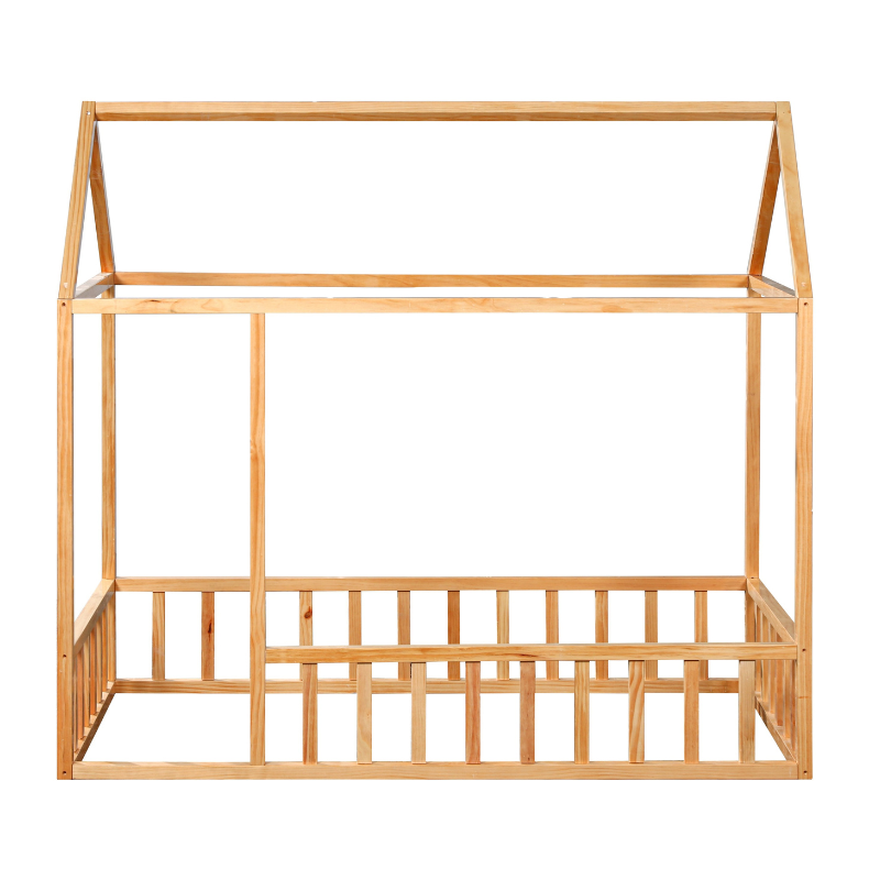 Montessori House Bed with Rails